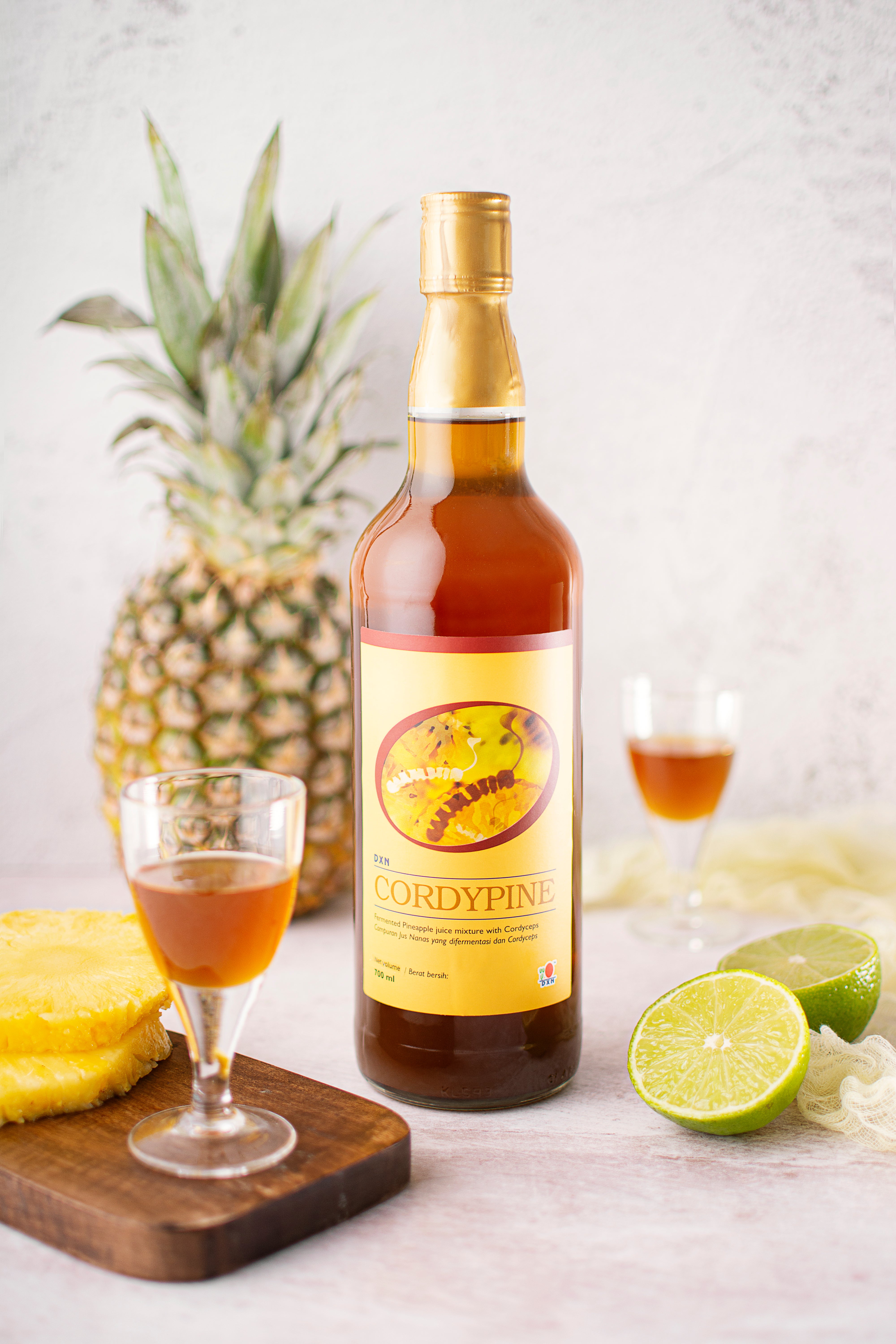 DXN  Cordypine 700 ml Кордипайн 700мл (136,23 euro)– ензим от естествено ферментирал ананас и кордицепс